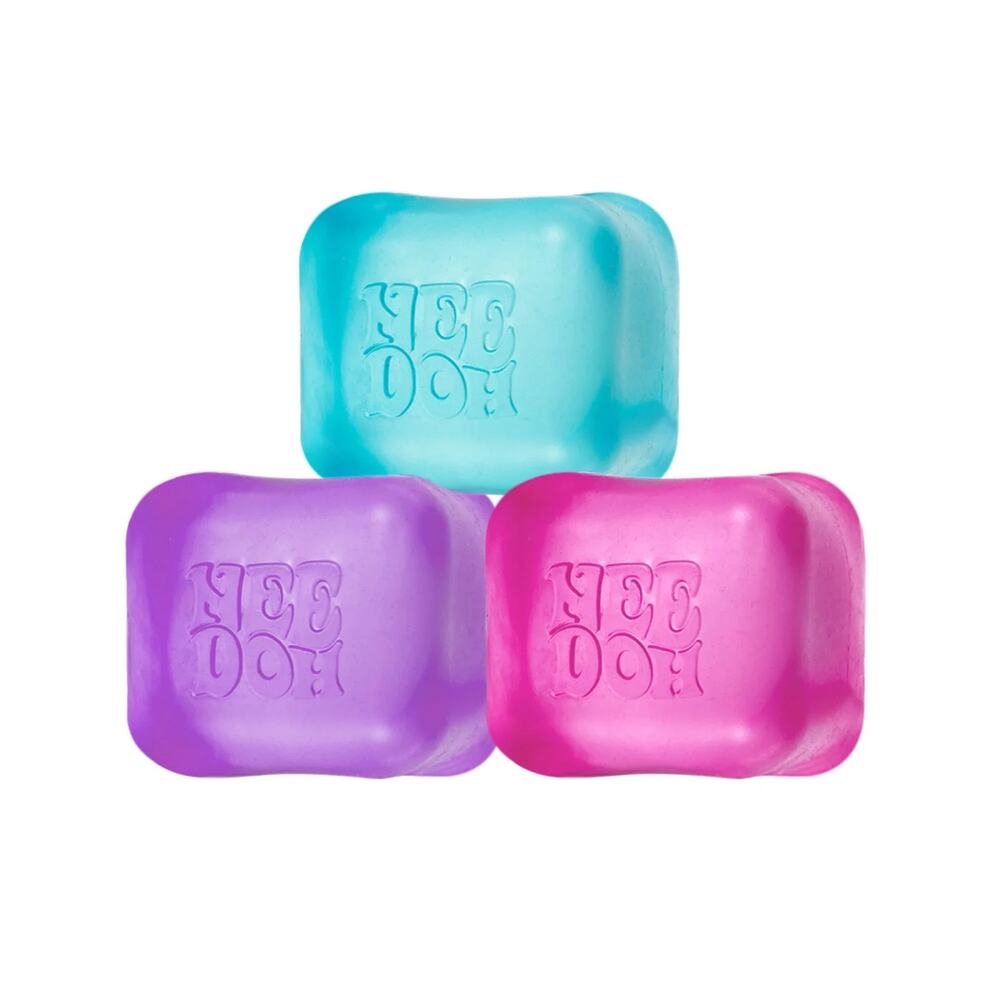 Schylling NeeDoh Nice Ice Baby 4 Pack Squishy Cube Sensory Fidget Toy Viral New - Picture 4 of 7